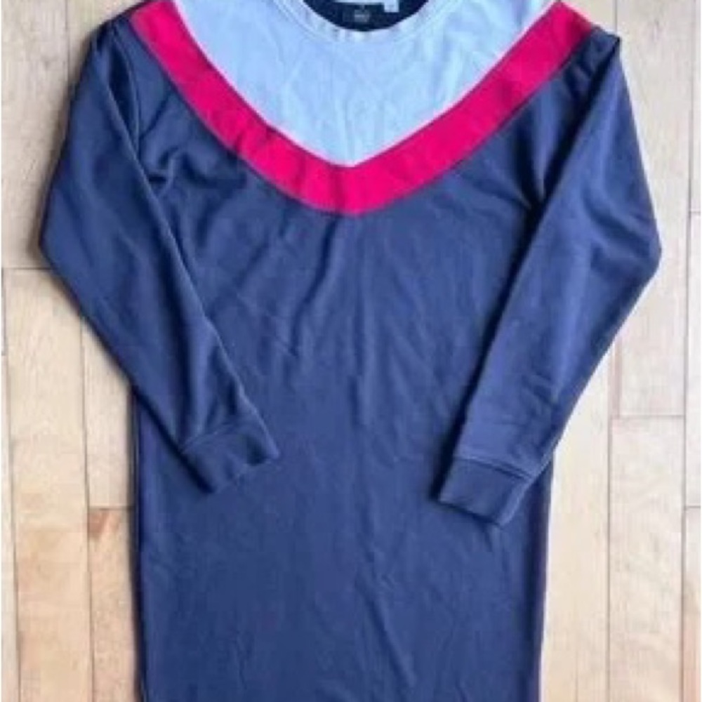 ONLY Colorblock Crewneck Top - White, Navy & Pink